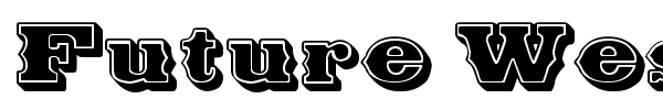Future West font preview